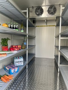 Komora chłodnicza do wychładzania potraw gotowych opcja zewnętrzna