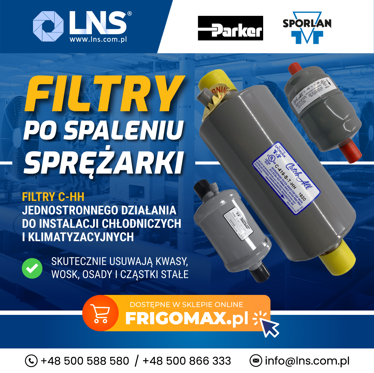 Spaliła się sprężarka? Nie zapomnij o filtrze!